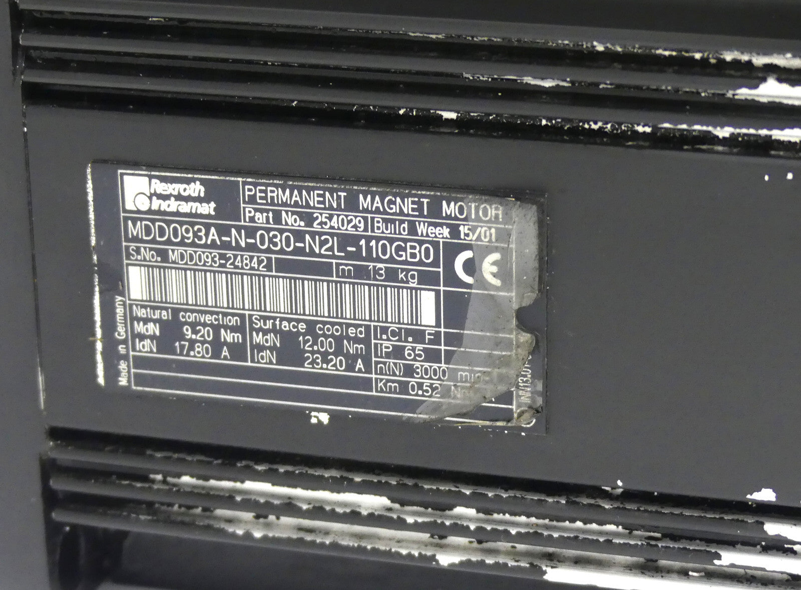 Rexroth MDD093A-N-030-N2L-110GB0