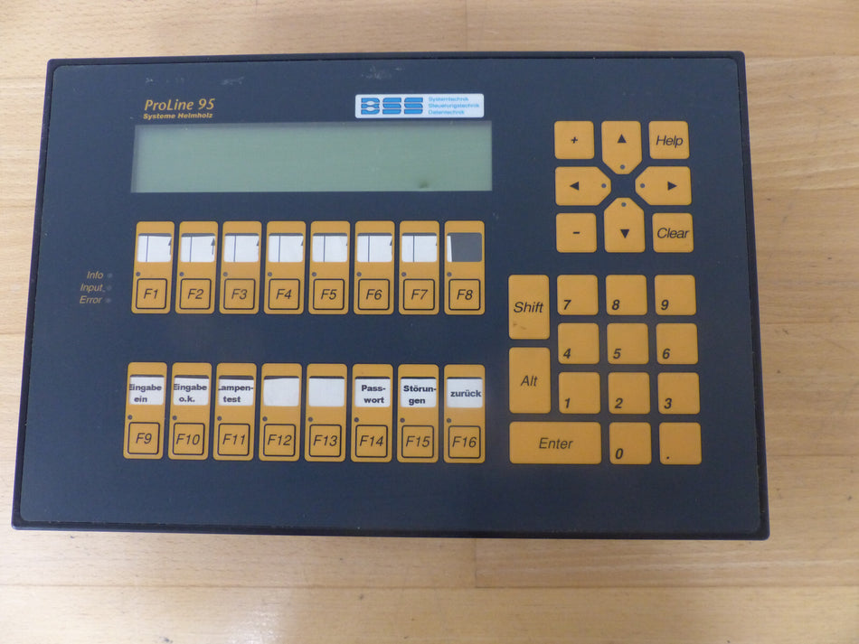 HELMHOLZ PROLINE 95 BEDIENTERMINAL INTERBUS-S MODEL