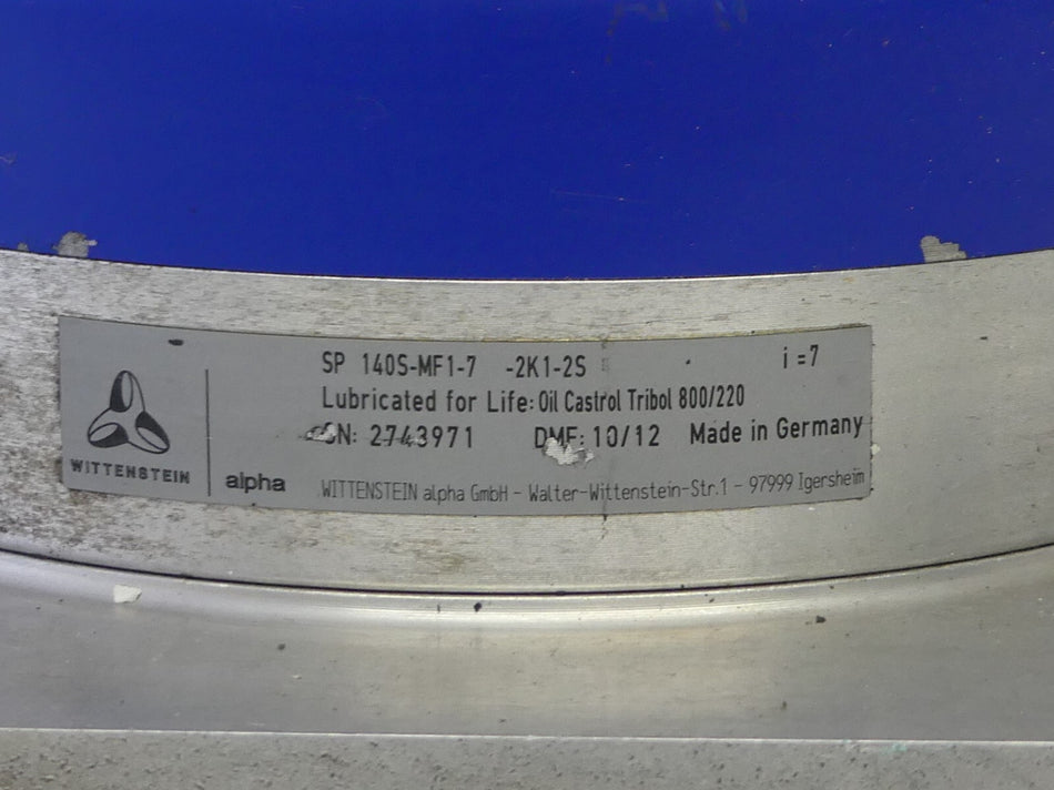 WITTENSTEIN alpha SP 140S-MF1-7-2K1-2S