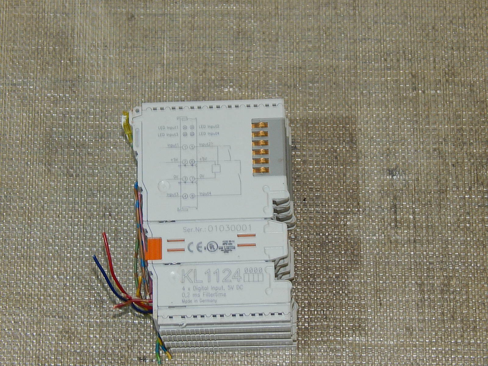 4 Stück  Beckhoff  kL1124  4-kanal digital eingang klemme