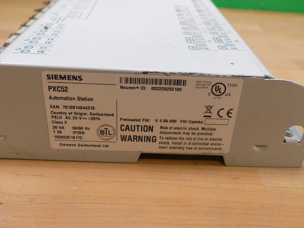 SIEMENS PXC52 GEBÄUDEAUTOMATIONSSTATION