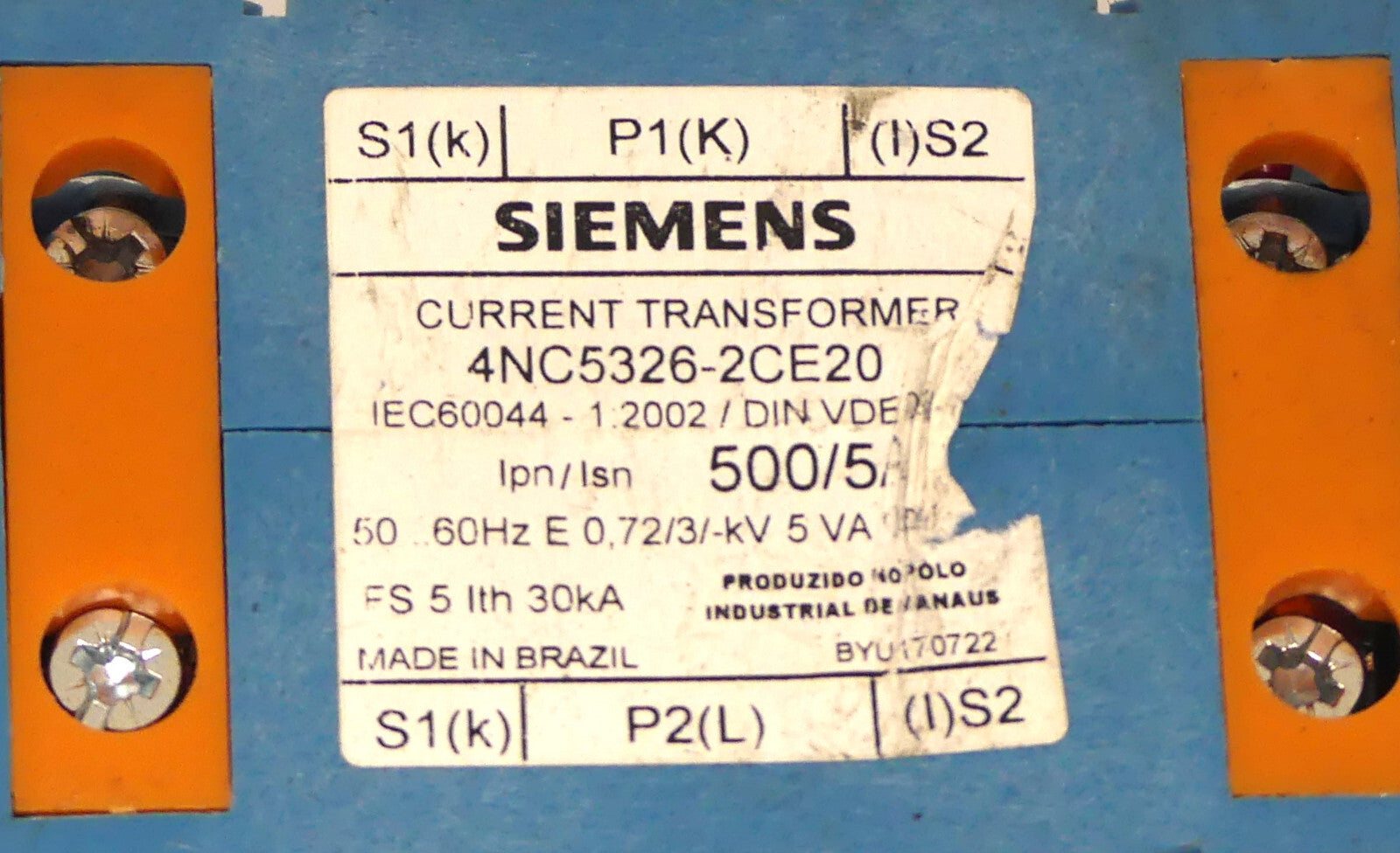 Siemens Stromwandler 4NC5326-2CE20