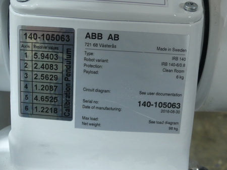 ABB  IRB 140  IRB140-6/0.8 Industrieroboter B.j 2016 s.Bilder