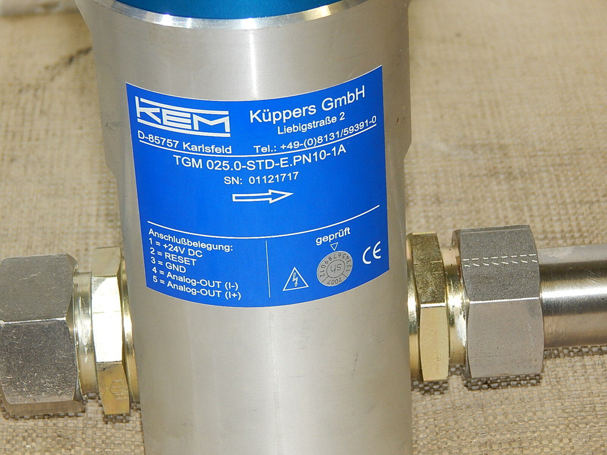 KEM Küppers TGM 025.0-STD-E.PN10-1A Thermischer Gas-Massenmesser 24V DC used 