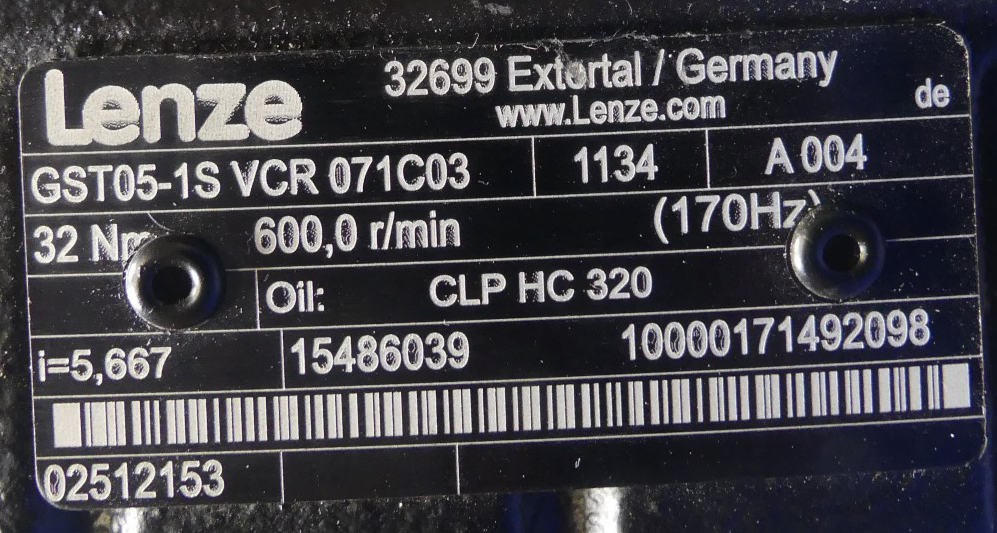 Lenze MDSKSBS071-03 + GKS05-1S VCR 071C03
