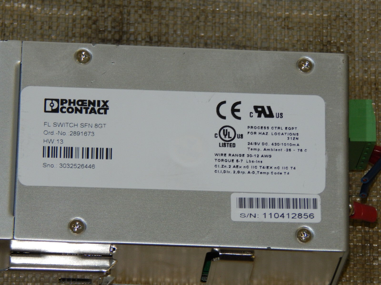  Phoenix Contact FL Switch SFN 8GT / 2891673 used
