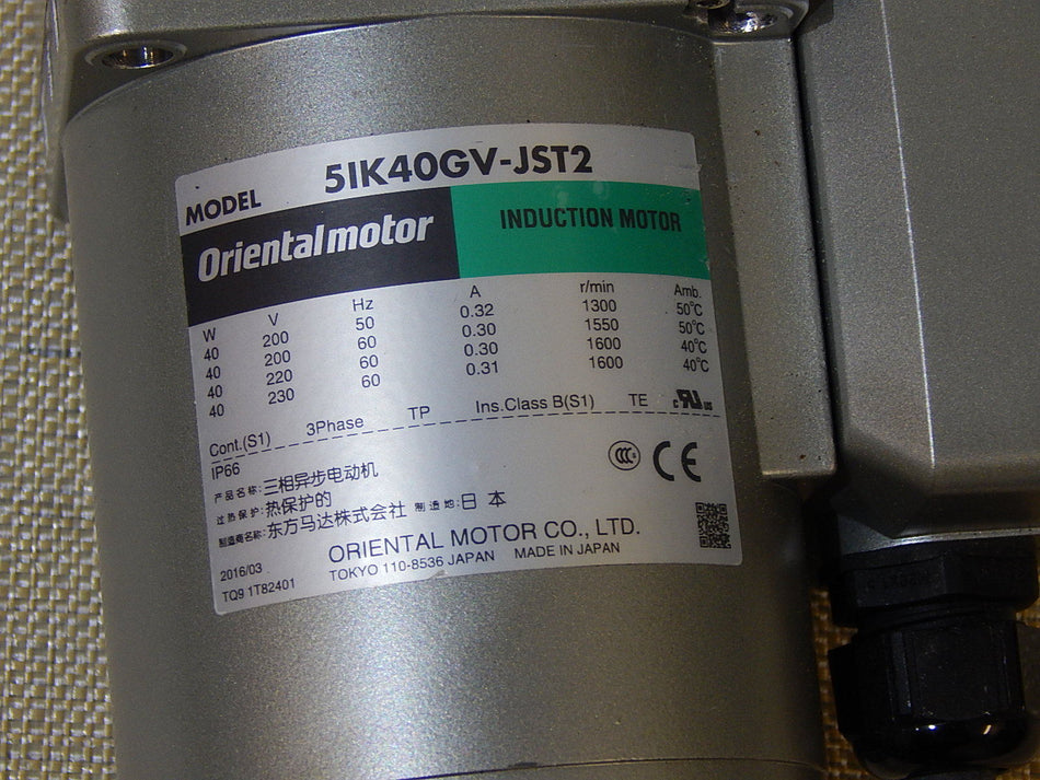 OM ORIENTAL MOTOR  5IK40GN-JST2+Getriebe  5GV9B 
