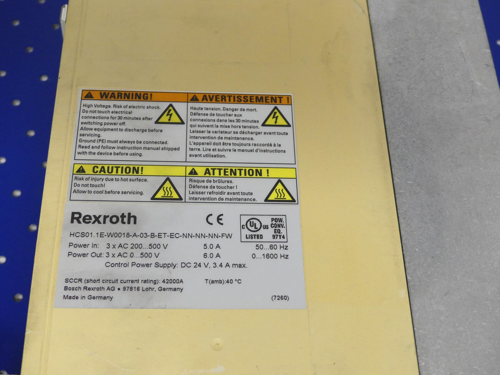 REXROTH HCS01.1E-W0018-A-03-B-ET-EC-NN-NN-NN-FW