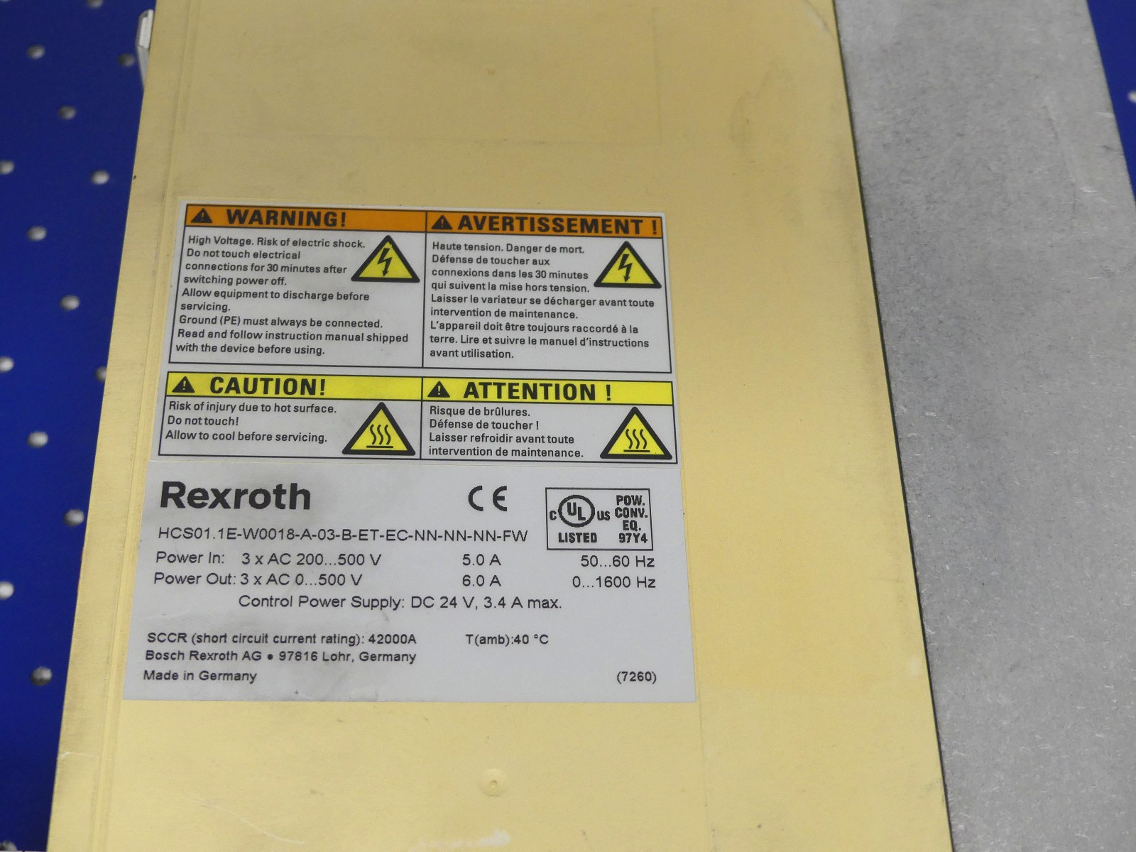 REXROTH HCS01.1E-W0018-A-03-B-ET-EC-NN-NN-NN-FW