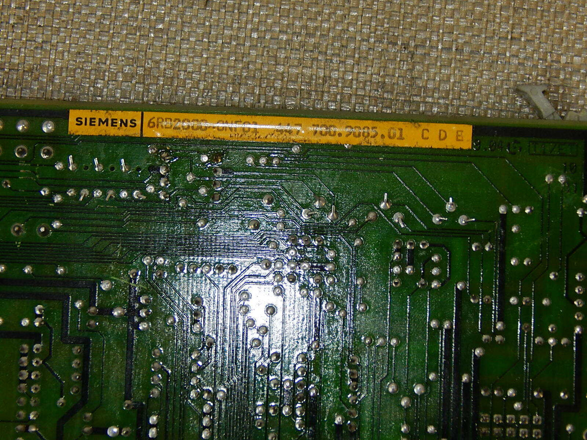 Siemens Simodrive 6RB2000-0NF01 447700.9085.01  C D E  Used