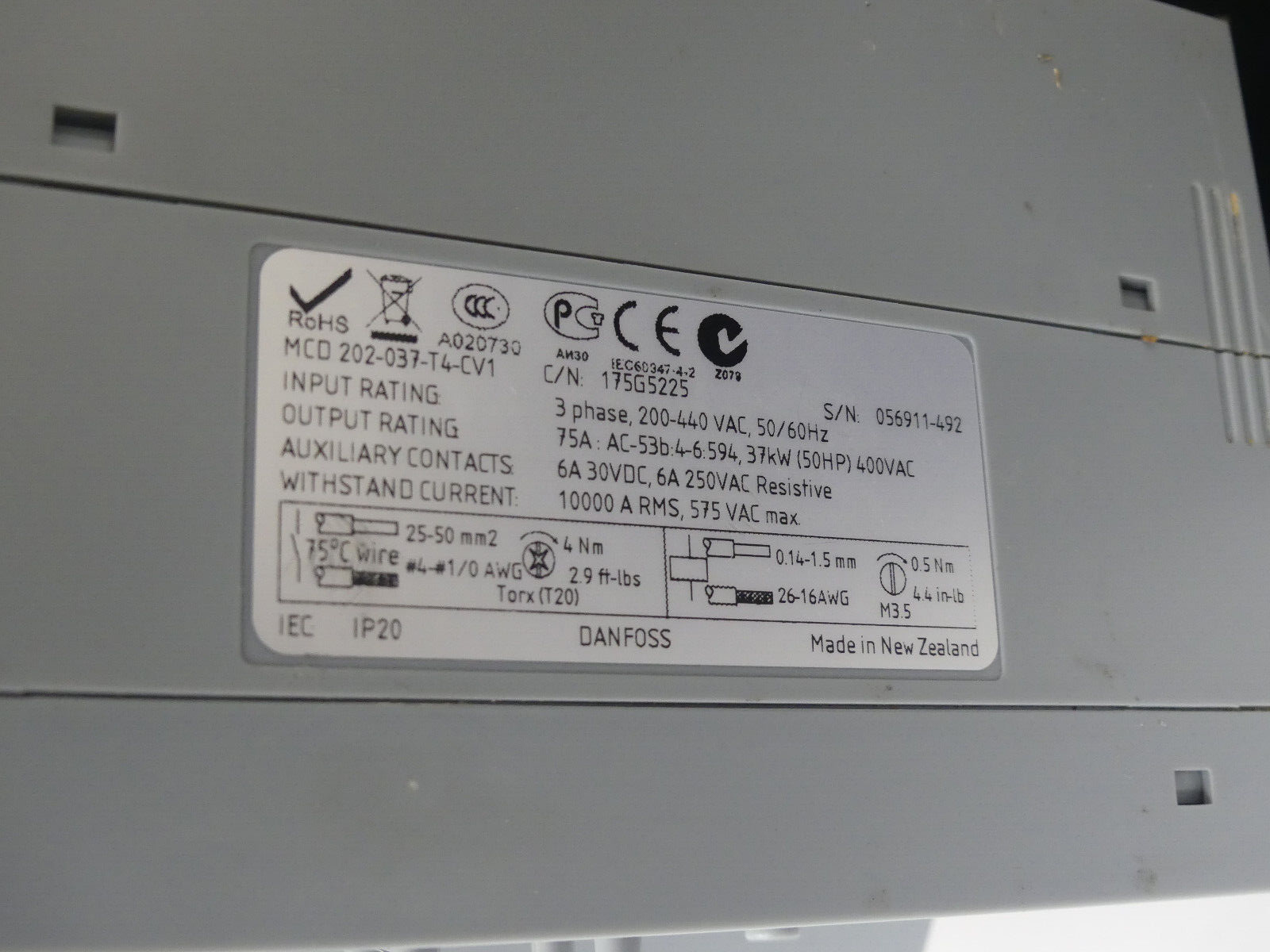 Danfoss  MCD 202-037-T4-CV1  used s.Bilder