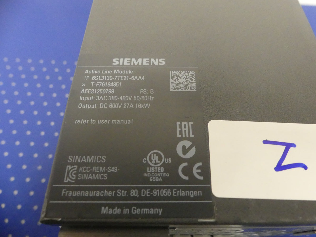 Siemens 6SL3130-7TE21-6AA4