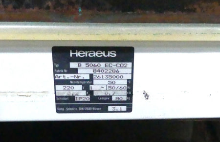 Heraeus B 5060 EC-C02 Begasungsbrutschrank Inkubator Brutschrank