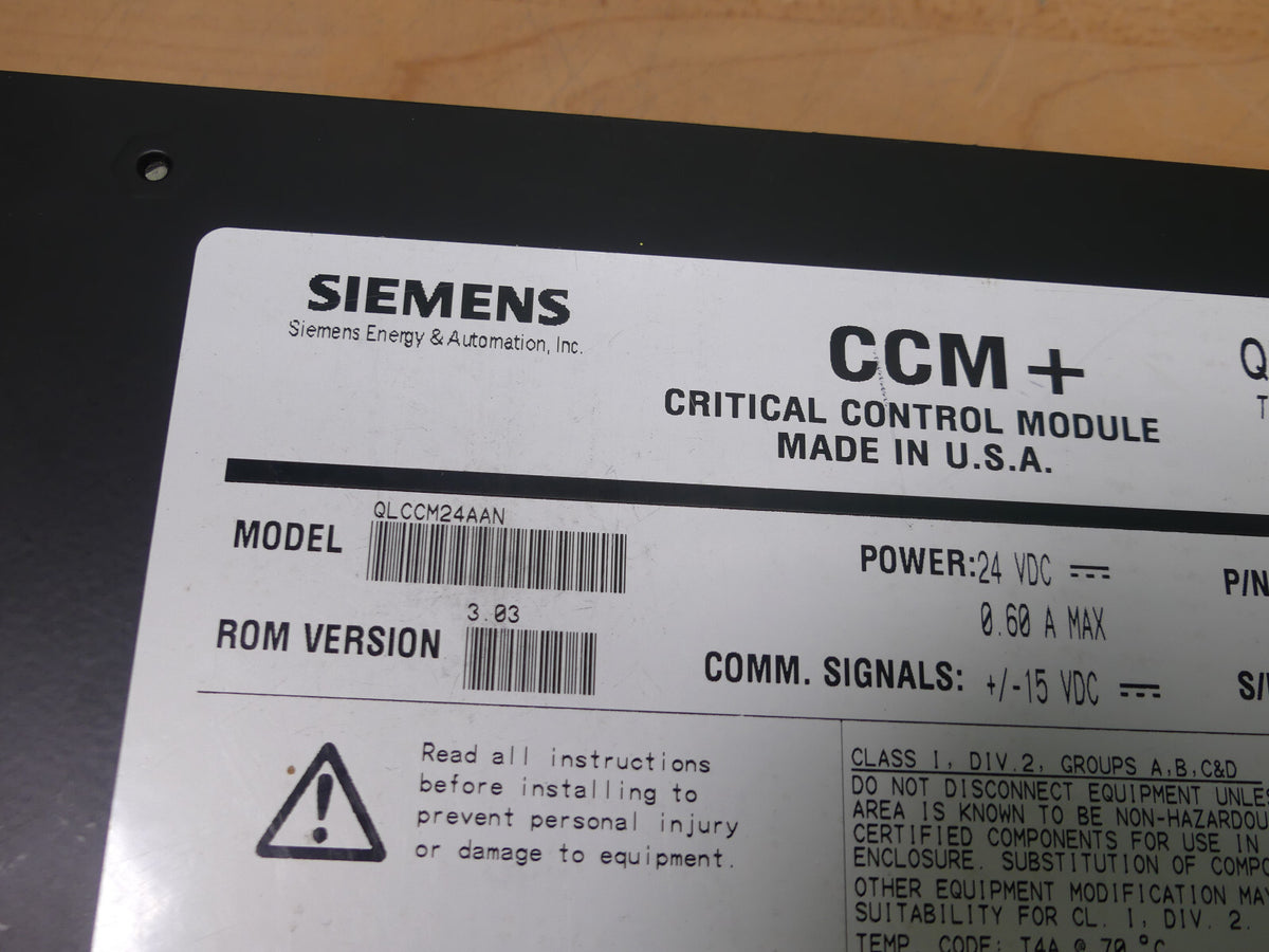 SIEMENS MOORE QUADLOG KRIT. STEUERMODUL QLCCM24AAN