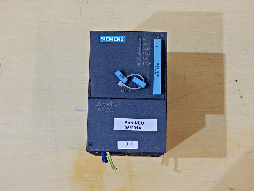Siemens 6ES7 314-1AE04-0AB0 6ES7314-1AE04-0AB0 E:1+64KB Karte used