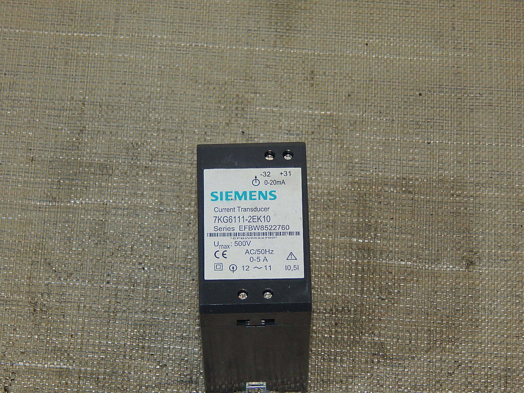 Siemens Current Transducer 7GK6111-2EK10 used