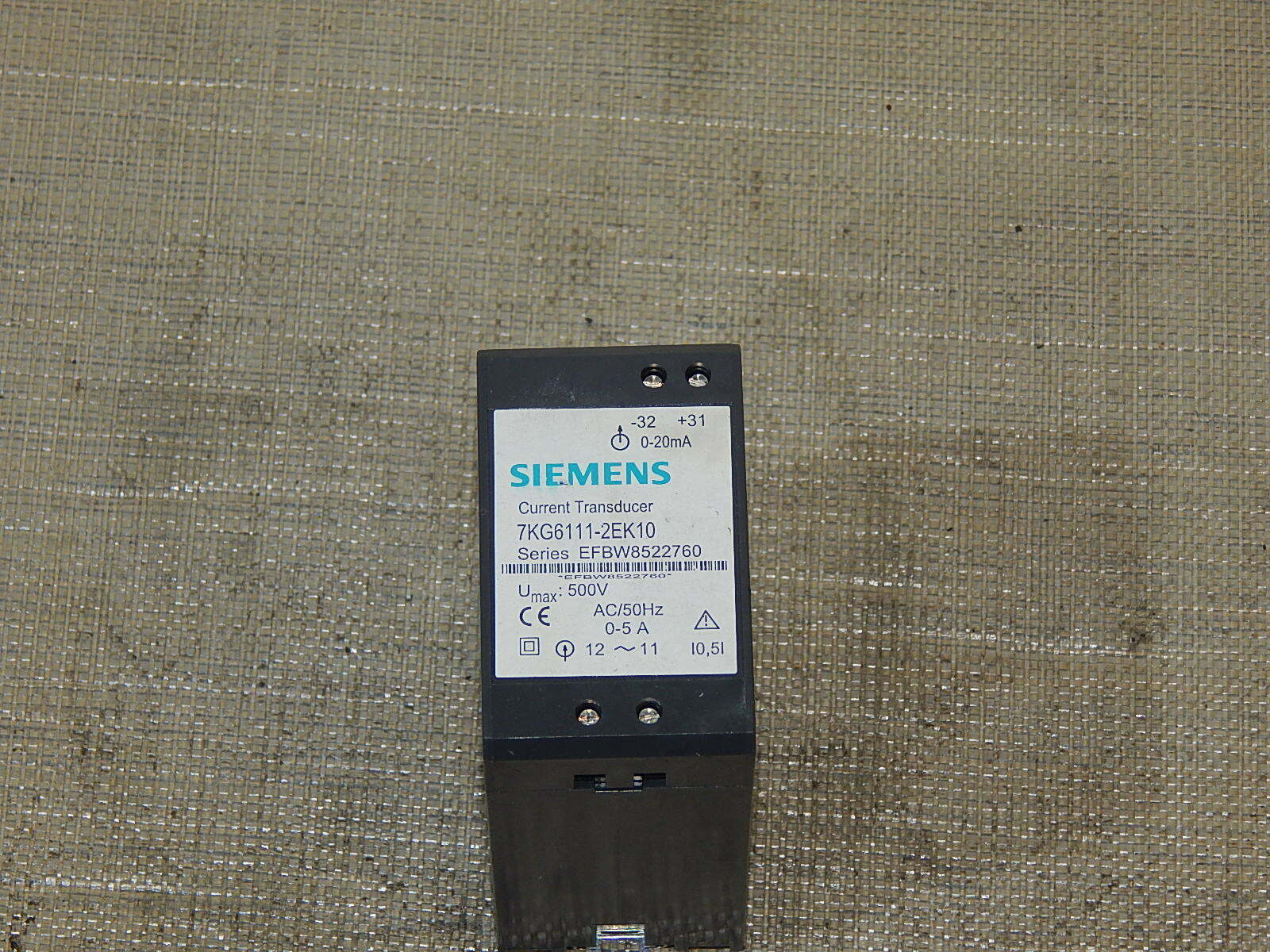  Siemens Current Transducer 7GK6111-2EK10 used