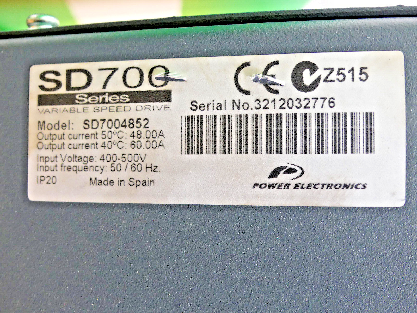 POWER ELCTRONICS SD 700 SERIES SD7004852
