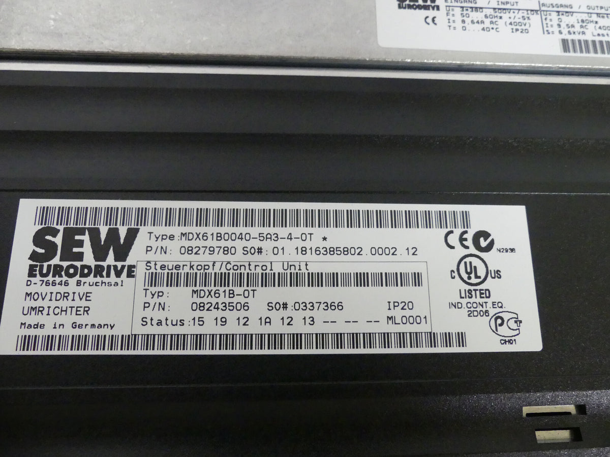 SEW MDX61B0040-5A3-A-OT