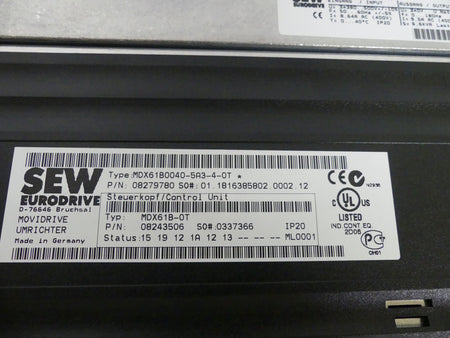 SEW MDX61B0040-5A3-A-OT