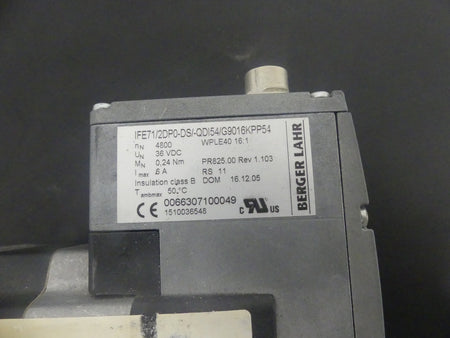 Bergher Lahr IFE71/2DP0-DS/-QDI54/G9016KPP54