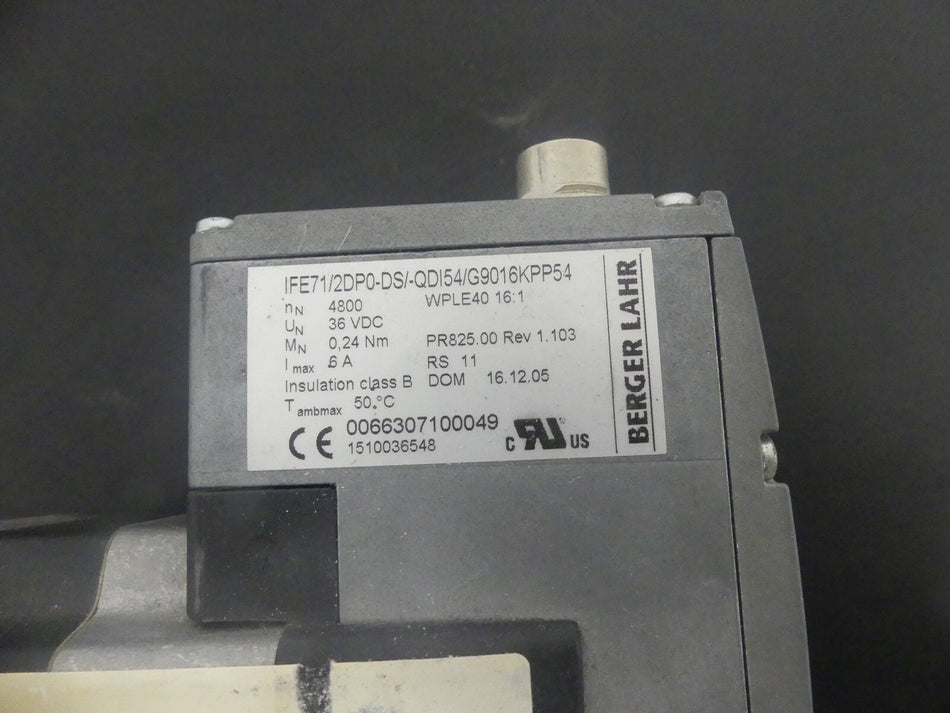 Bergher Lahr IFE71/2DP0-DS/-QDI54/G9016KPP54