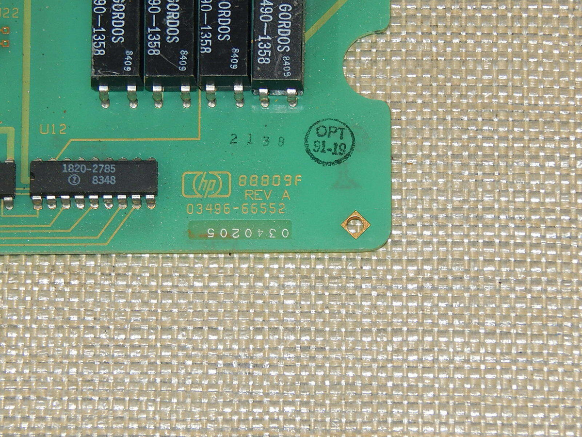HP 88809f 03496-66552 Rev. A 
