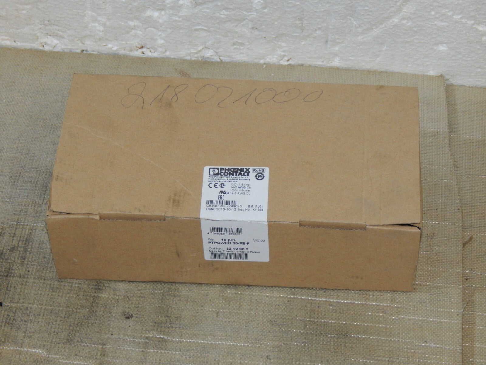  10 Stück Phoenix Contact  PTPOWER 35-FE-F // 3212082