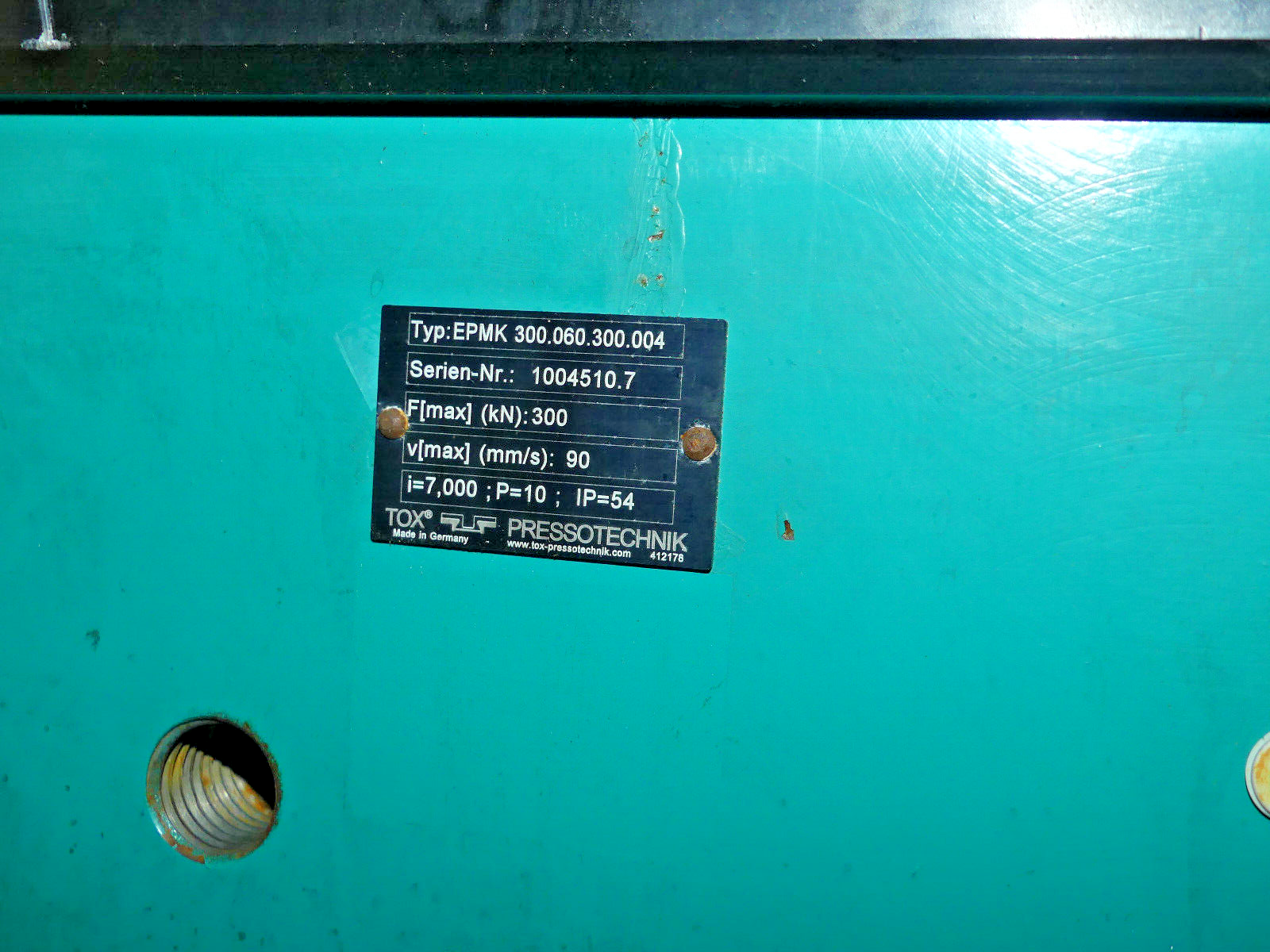 TOX PRESSOTECHNIK EPMK 300.060.300.004 LENZE MOTOR MCS19P30-RS0B0 s.BIlder