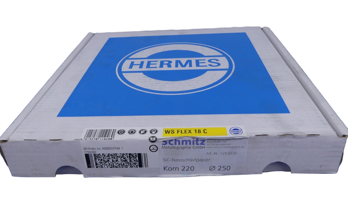 Hermes WS Flex 18C SiC Nassschleifpapier rund Körnung 220 D 250