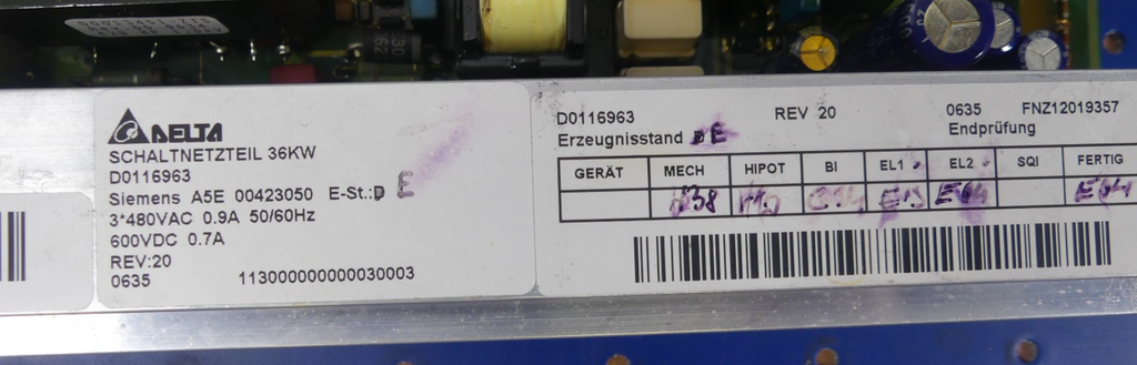 Siemens A5E 00423050   A5E00423050