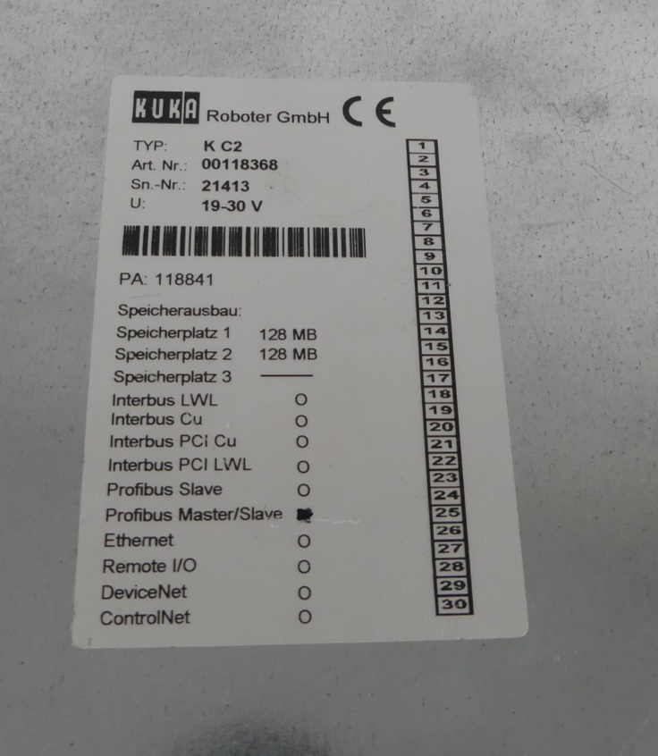 KUKA KC2 COMPUTER 00118368