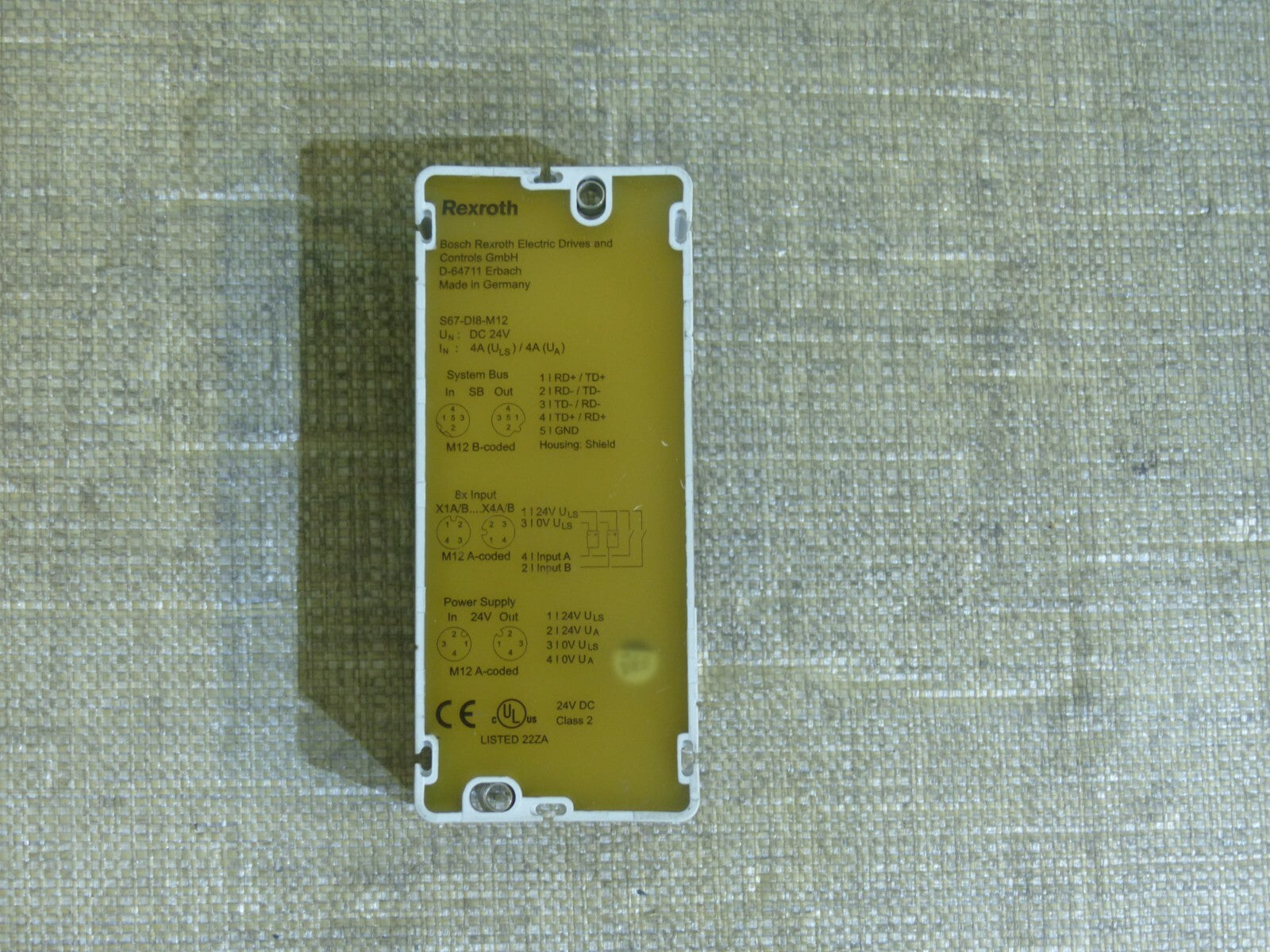 Rexroth S67-D18-M12 Analog Input Module R911171788