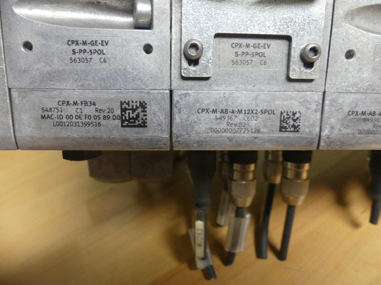 FESTO CPX-M-GE-EV-S-PP-5POL+MPA2-FB+3x CPX-M-GE Ventilinsel s.Bilder