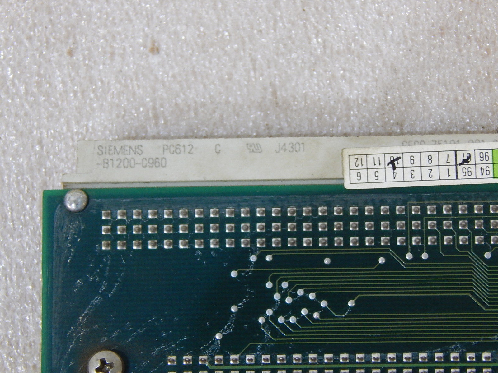 Siemens Simatic Steuerungskarte PC612-B1200-C960 Used