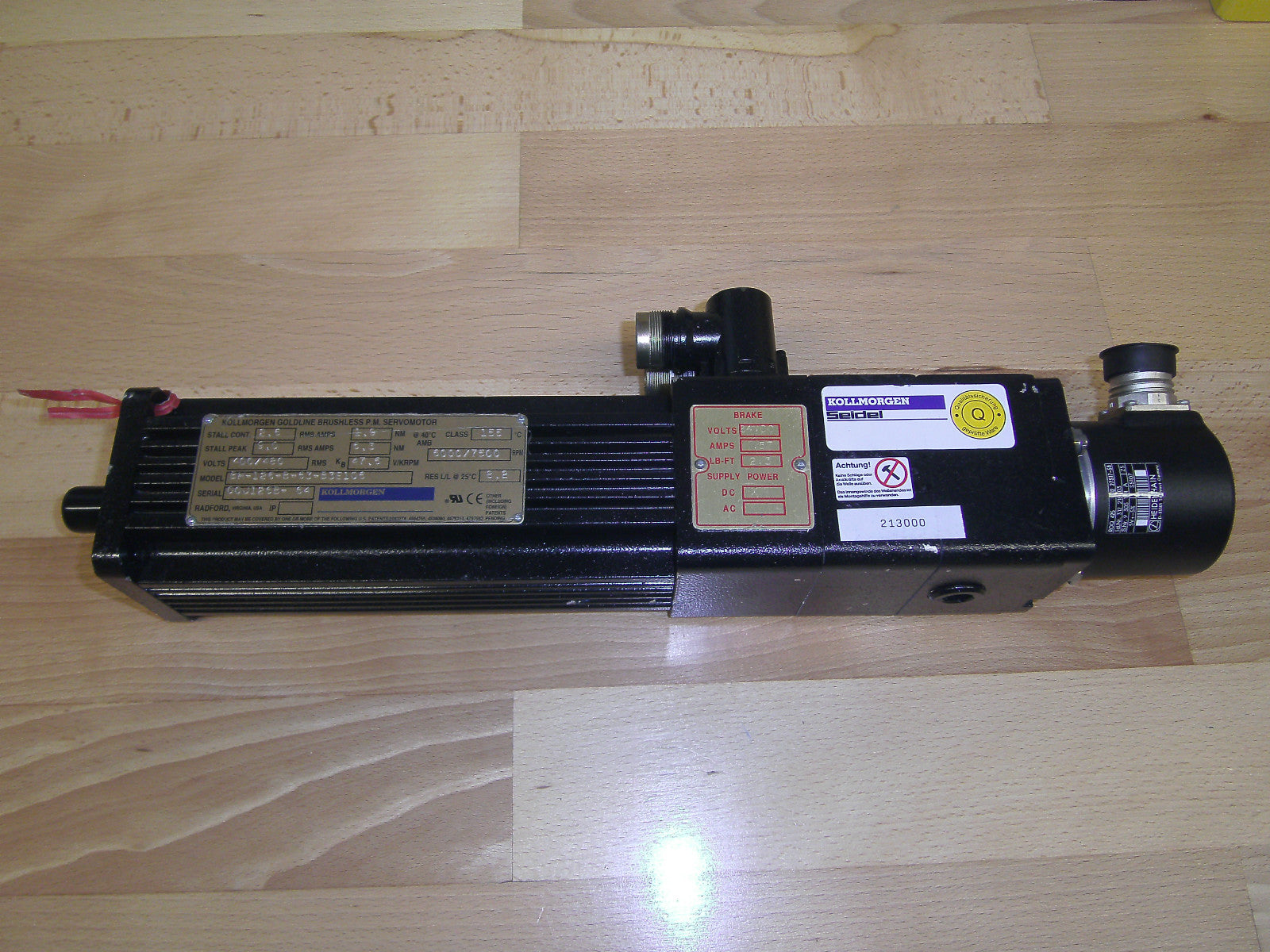 Kollmorgen  Brushless P.M Servomotor PH-126-B63-B3E106 mit Heidenhain Drehgeber