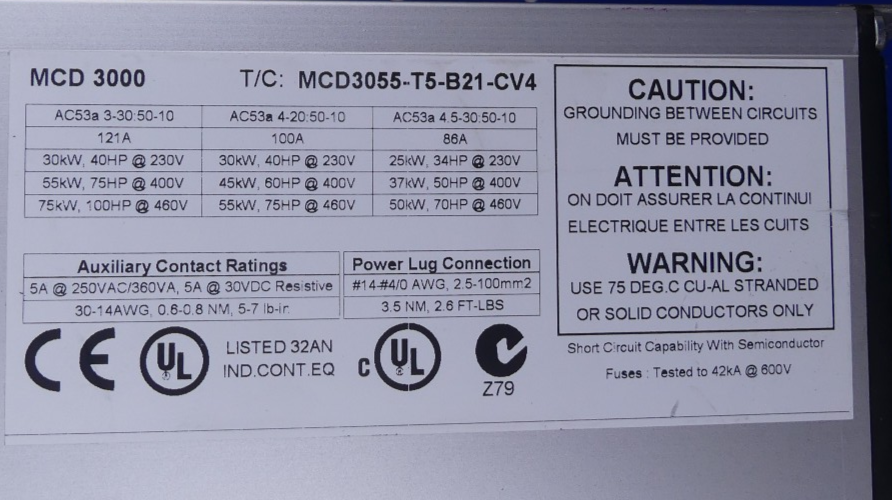 Danfoss  MCD3000 MCD3055-T5-B21-CV4