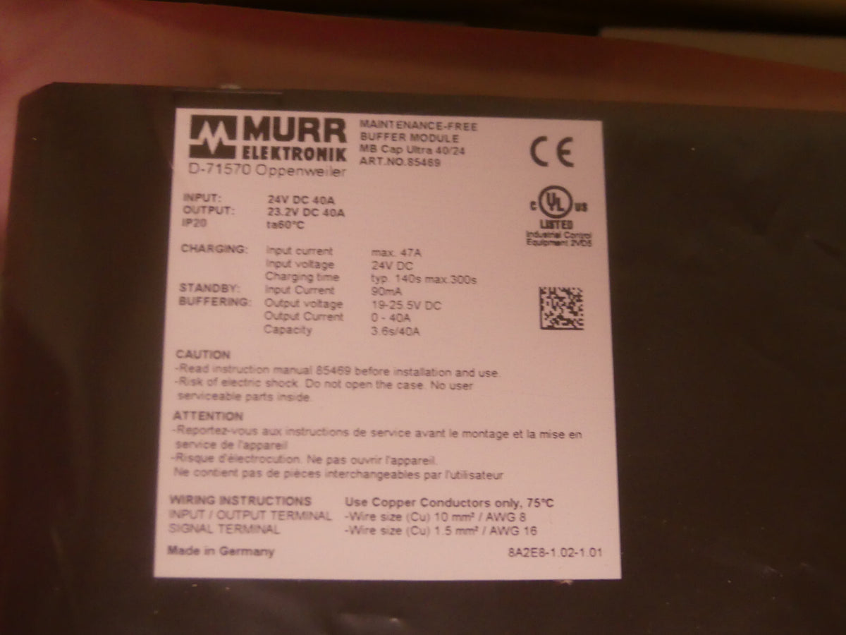 Murr Electronik 85469 MB CAP ULTRA Buffer Module