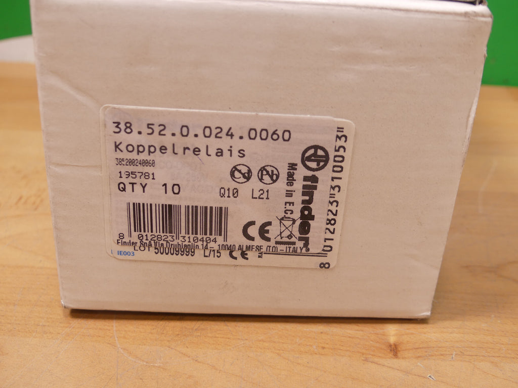 10 Stk. Finder Koppelrelais 38.52.0.024.0060