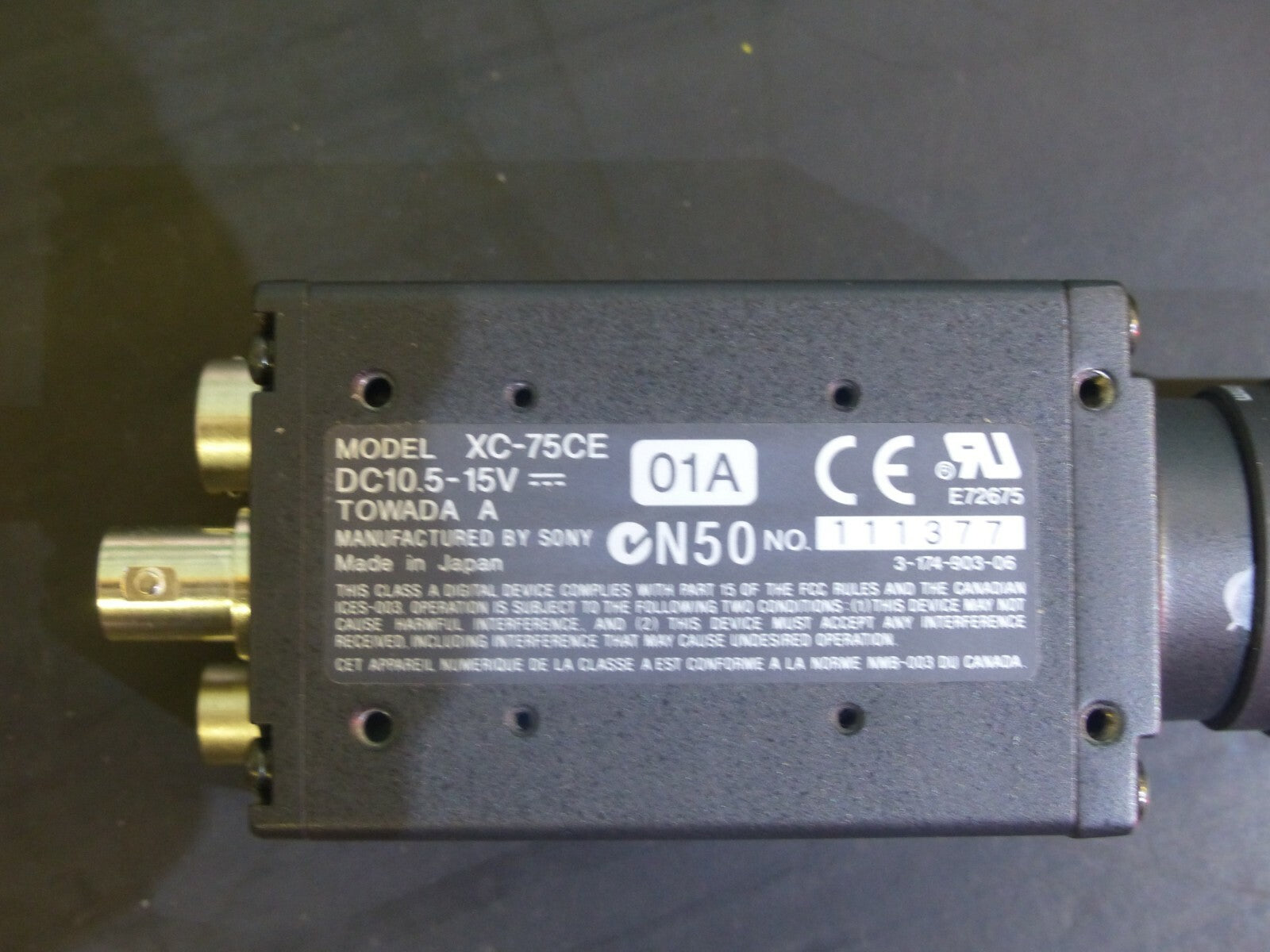 Asentics XC-75CE + Objektiv LENS