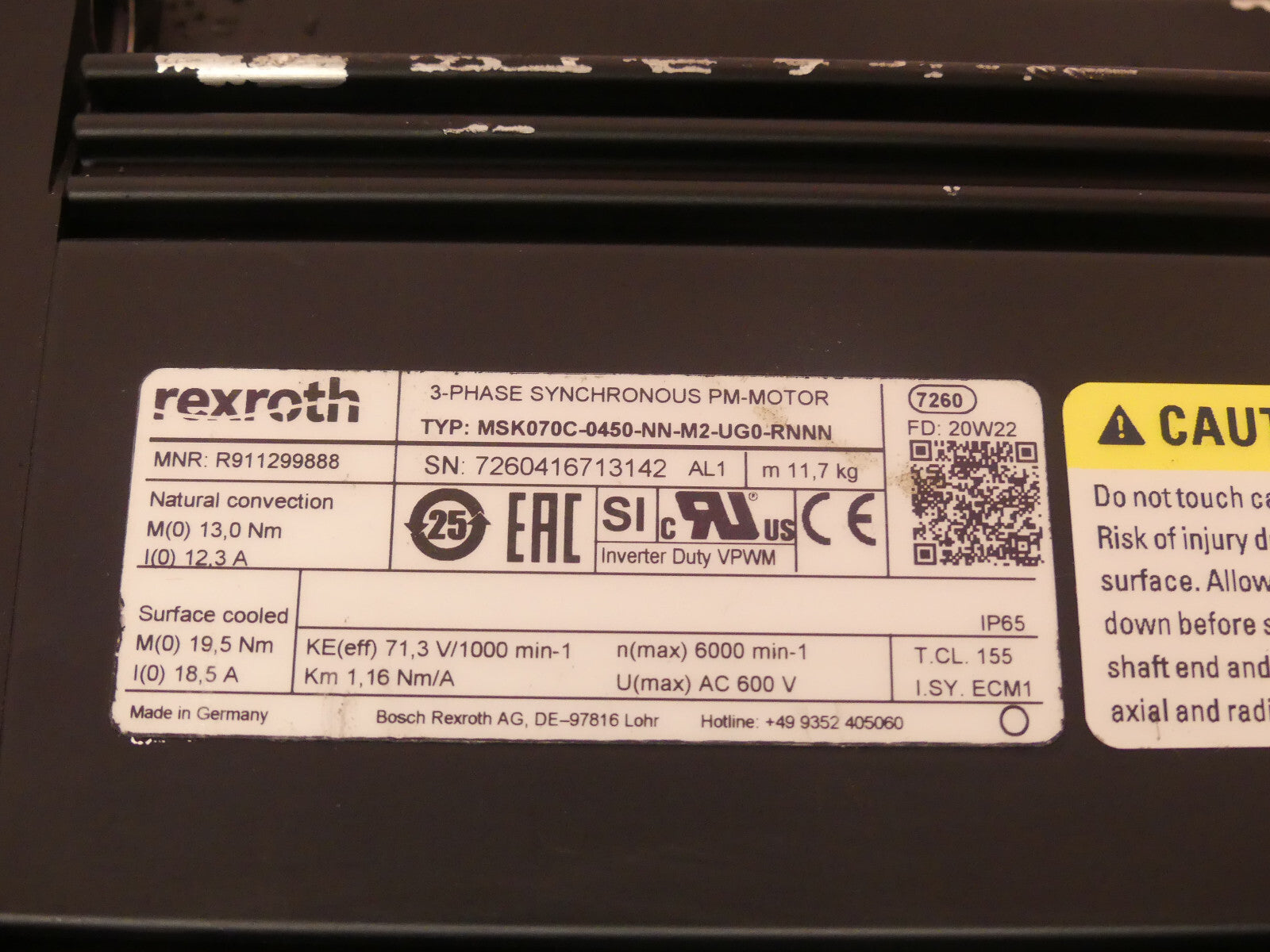 rexroth MSK070C-0450-NN-M2-UG0-RNNN