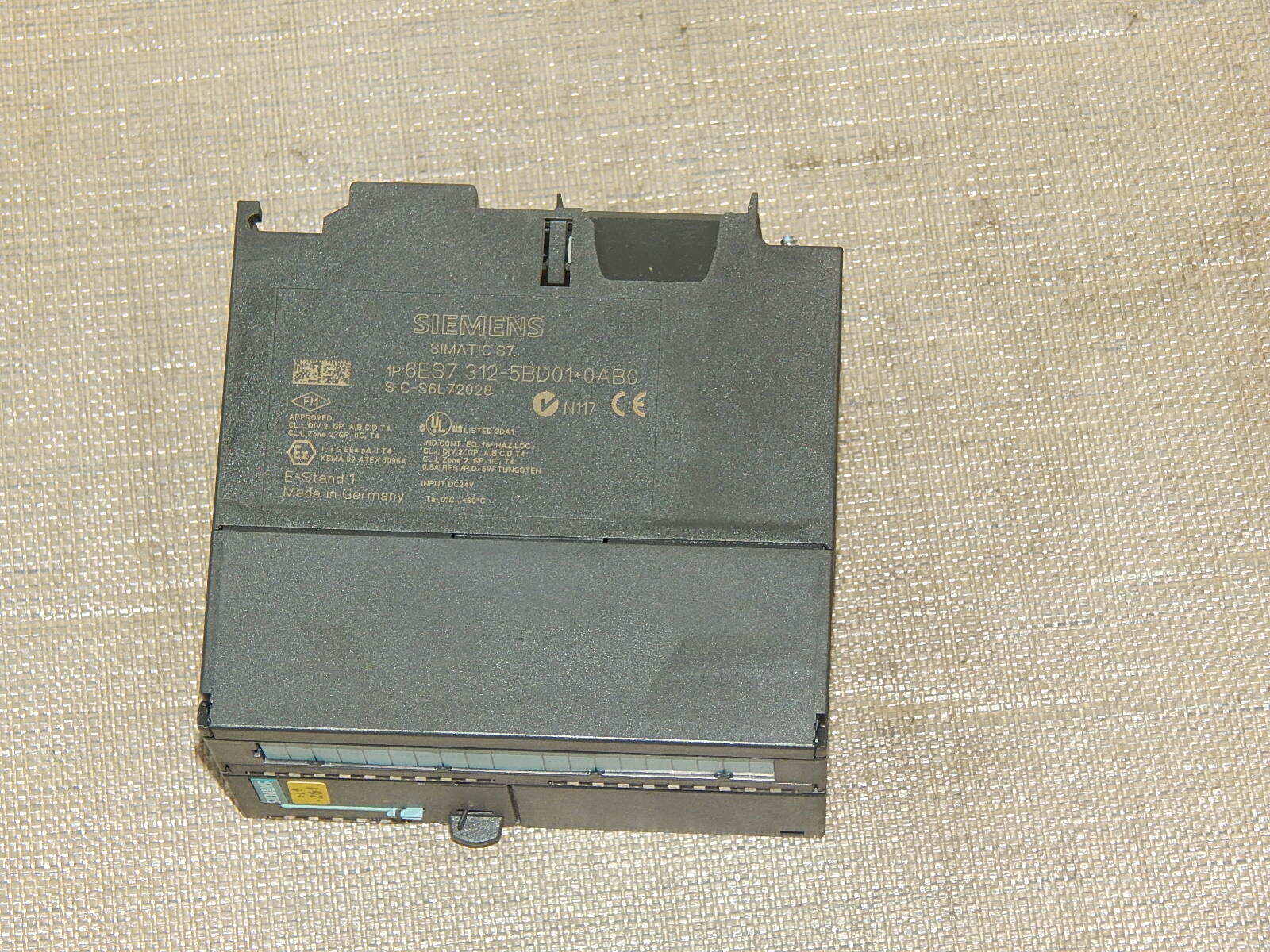  Siemens 6ES7312-5BD01-0AB0 S7 300 CPU312C 6ES7 312-5BD01-0AB0 E-Stand:1 used