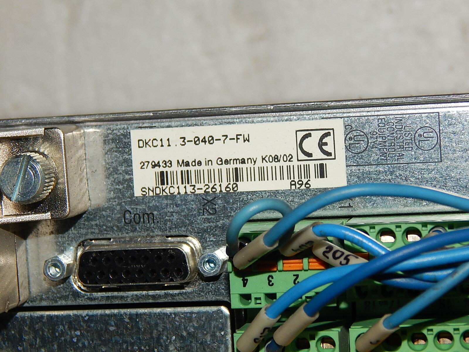  Indramat Rexroth ECODRIVE DKC11.3-040-7-FW Used