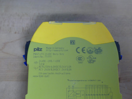 Pilz PNOZ s11 C 24VDC 8 n/o 1 n/c 751111