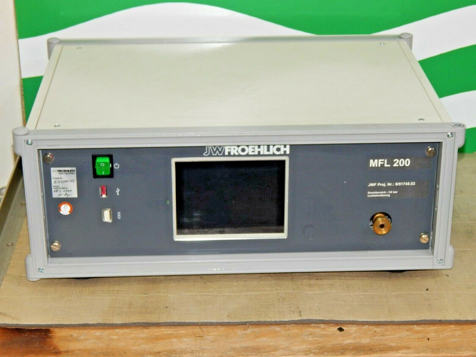  JW FROEHLICH MFL 200 LECKTESTGERÄT LEAK TEST DICHTHEITSPRÜFUNG 8/51745 BJ.2012