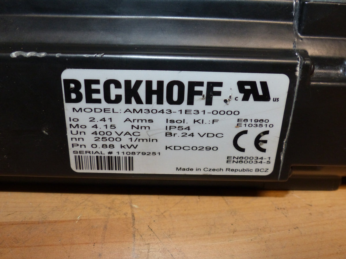 Beckhoff AM3043-1E31-0000 SERVOMOTOR used