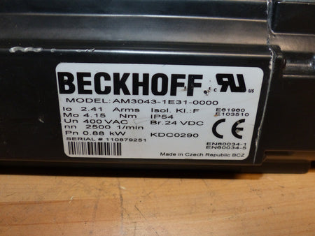 Beckhoff AM3043-1E31-0000 SERVOMOTOR used