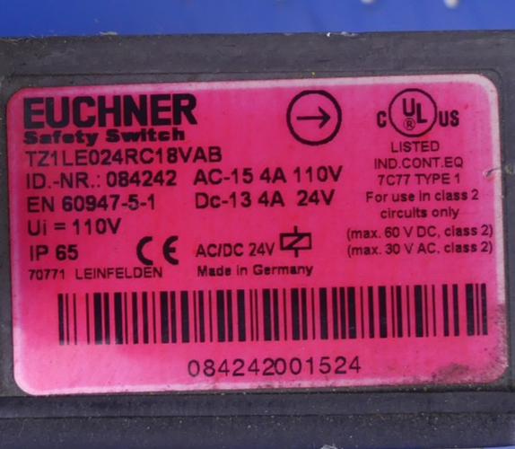 Euchner TZ1LE024RC18VAB 084242