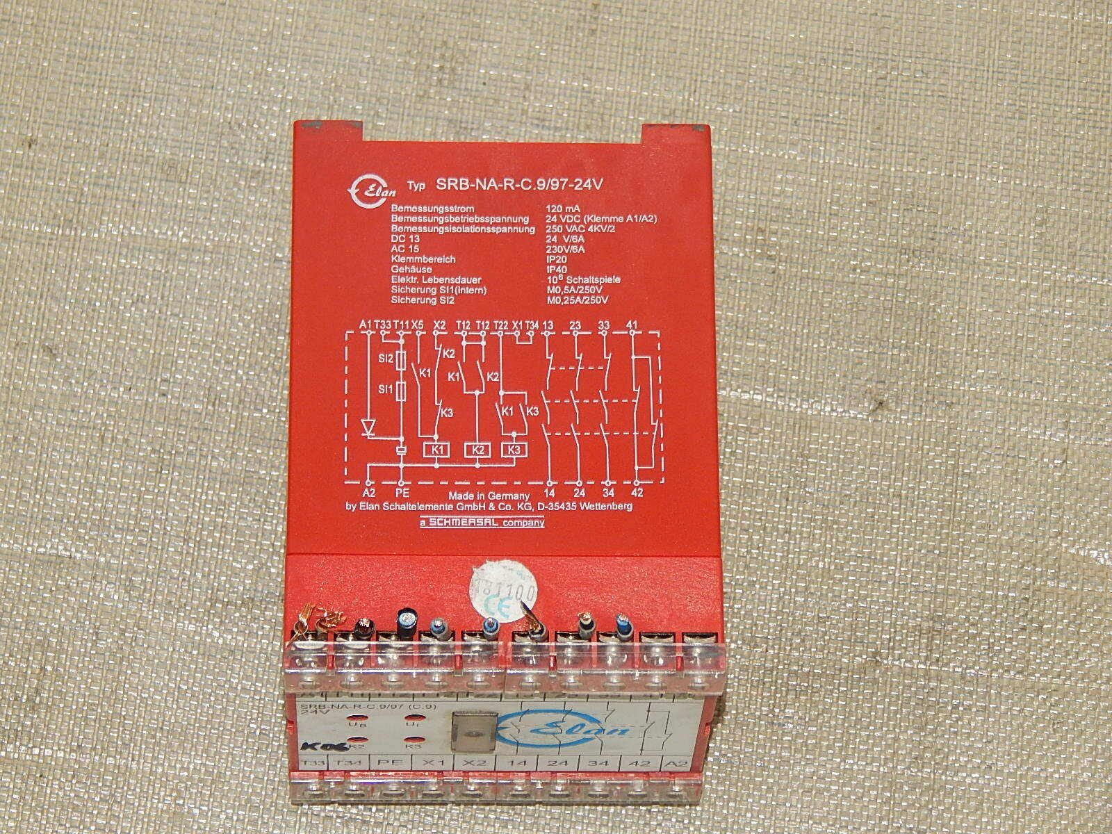 Elan SRB-NA-R-C.9/97-24V  (C.9) Sicherheitsrelais used