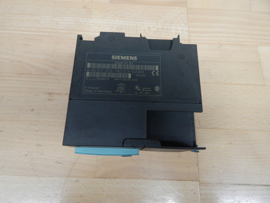 Siemens Simatic S7 6ES7313-1AD03-0AB0 6ES7 313-1AD03-0AB0 E: 01 + FlashCard used